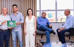 Fecomércio Tocantins discute parcerias estratégicas com a Prefeitura de Palmas e Senador Irajá