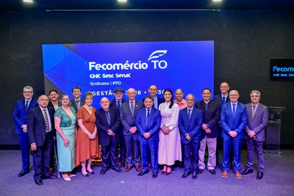 ​Domingos Tavares toma posse na presidência do Sistema Fecomércio-Sesc-Senac Tocantins para o mandato 2026–2030