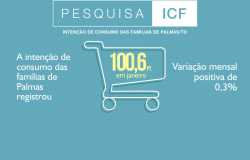 Intenção de consumo dos palmenses continua em zona favorável
