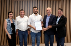 Presidente do Sistema Fecomércio recepciona nova diretoria do Sebrae